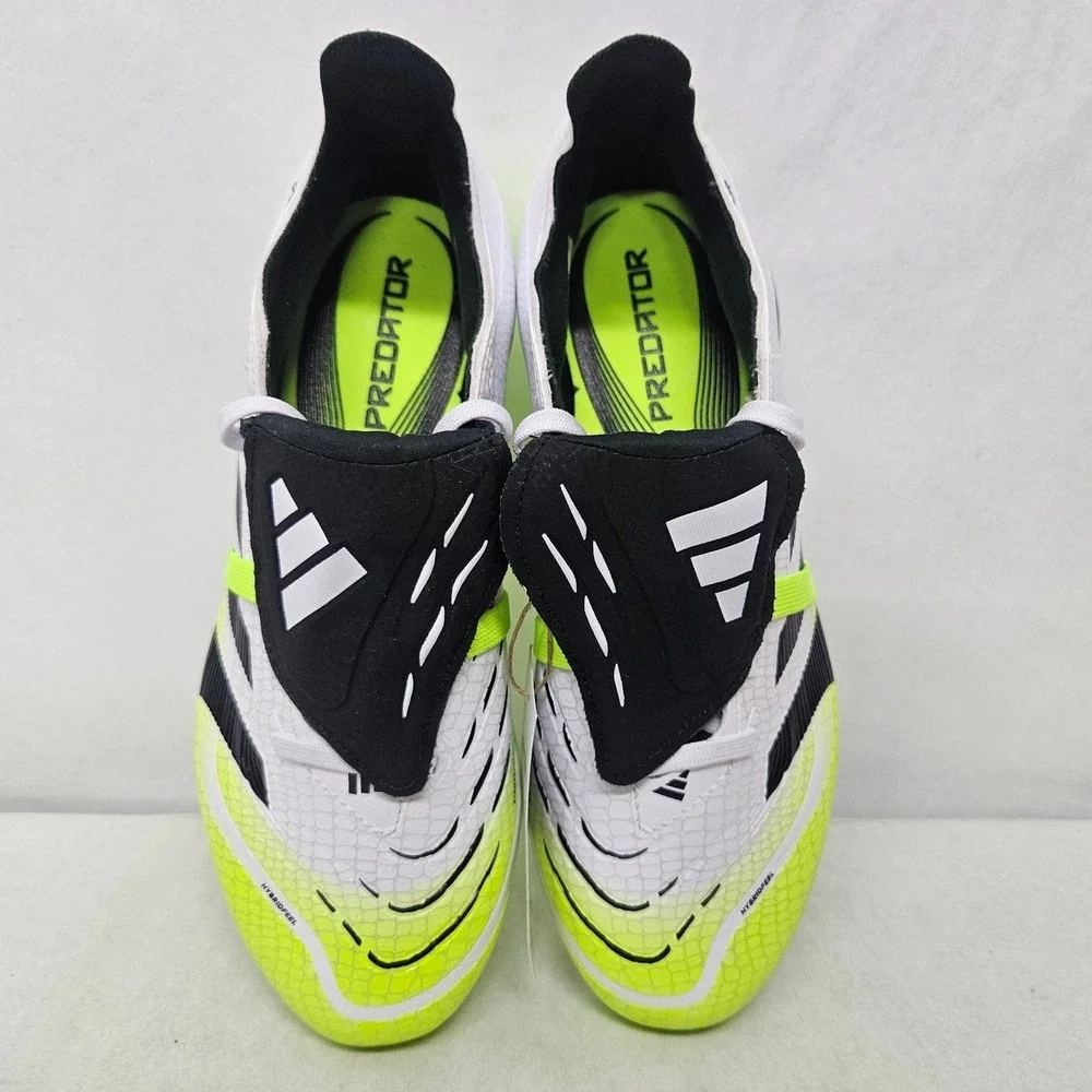 Adidas Predator‎ League FT FG/MG Soccer Cleats JI1111 White Yellow Men Size 12